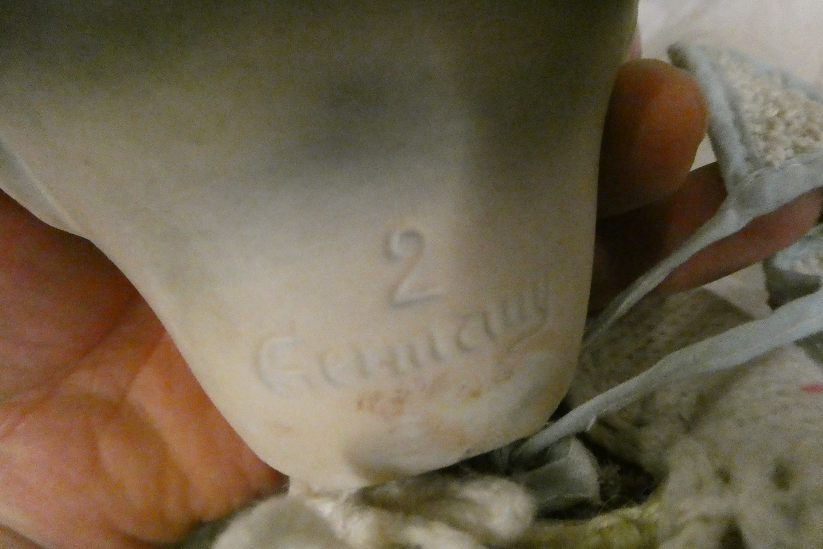 3 vintage oriental dolls, comprising one German bisque socket head example numbered 2 and two all Image