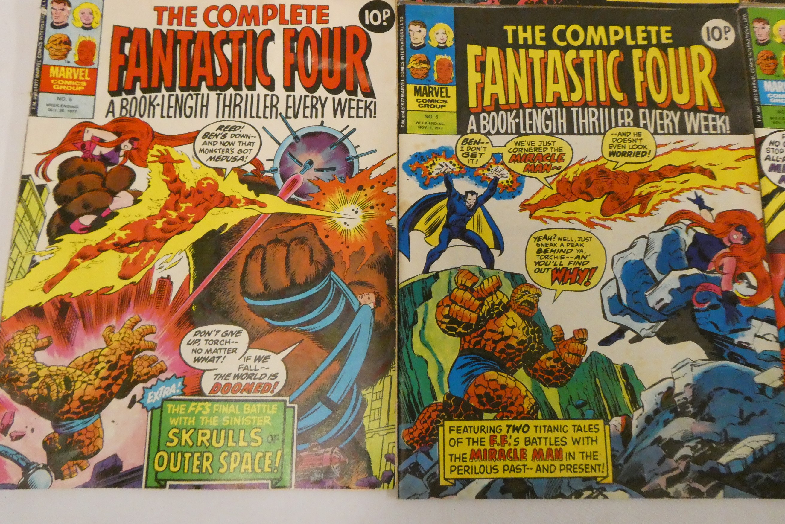 8 "The Complete Fantastic Four" Marvel comics numbers 1-7 and 9 Image