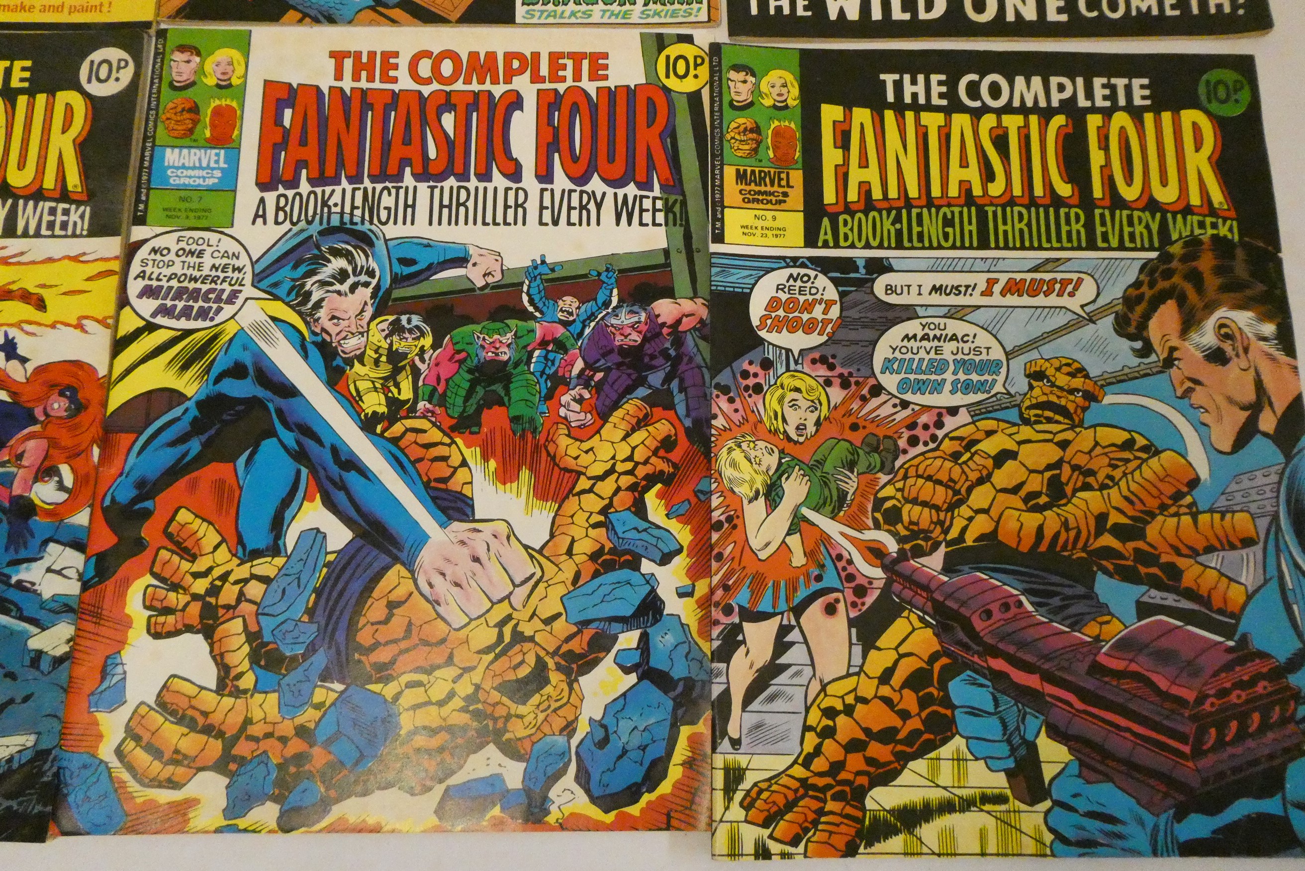 8 "The Complete Fantastic Four" Marvel comics numbers 1-7 and 9 Image