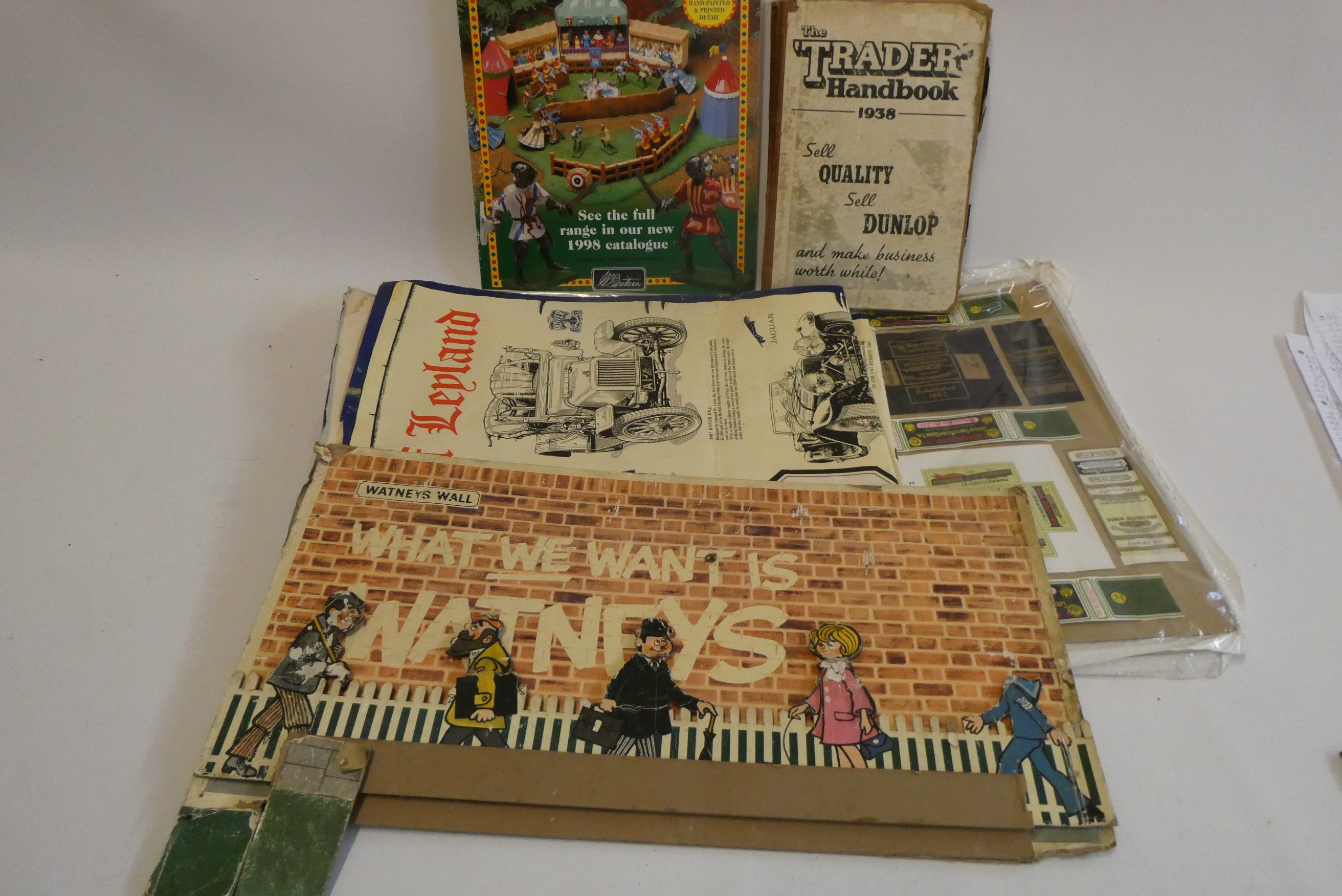 Advertisements and trade items from the 1950s. to 1970s including Watneys Beer, Motor Trade Image