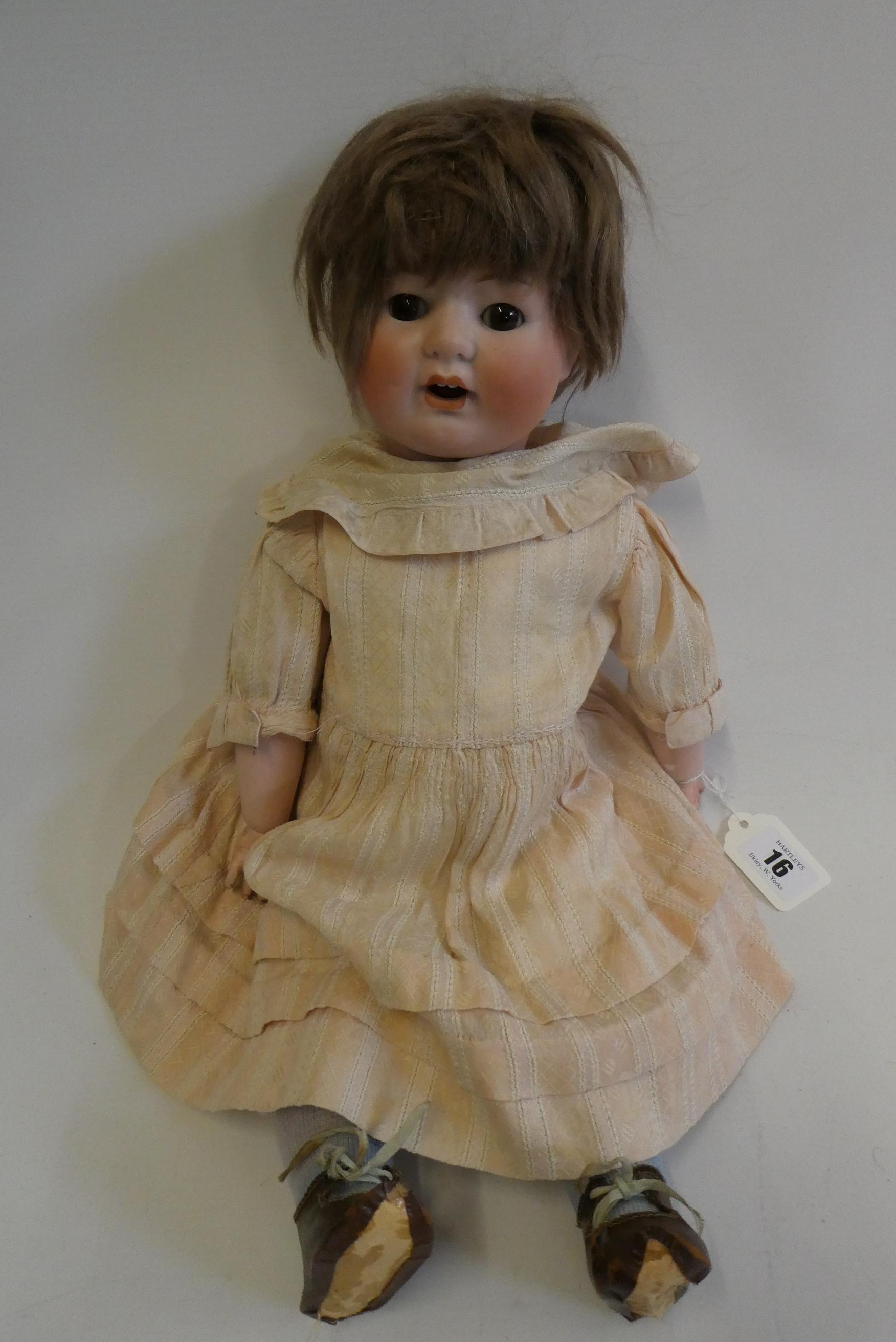 A C.m. Bergmann Bisque Socket Head Character Doll | Hartleys ...