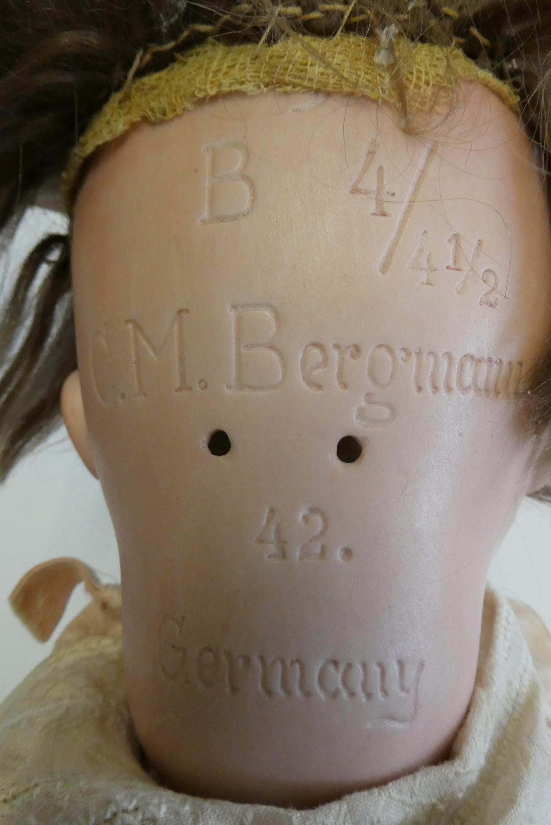 A C.M. Bergmann bisque socket head character doll Image