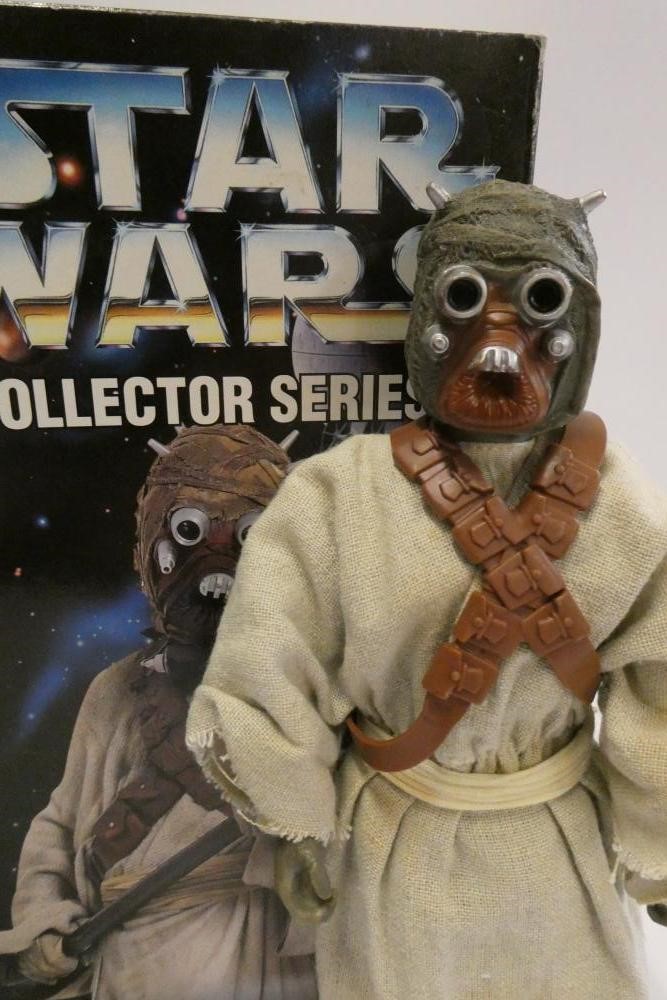Two Kenner Star Wars Collector Series 300mm figures Tusken Raider and Admiral Ackbar, boxes AF, Image
