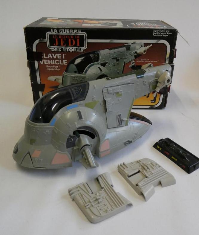 Star Wars Return of the Jedi Slave I Vehicle, boxed, vehicle fair, box af Image