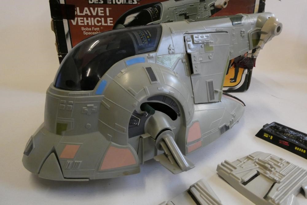 Star Wars Return of the Jedi Slave I Vehicle, boxed, vehicle fair, box af Image