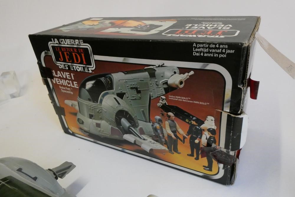 Star Wars Return of the Jedi Slave I Vehicle, boxed, vehicle fair, box af Image