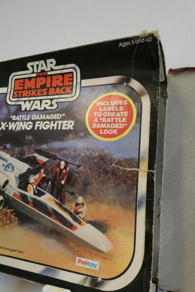 Star Wars The Empire Strikes back "Battle Damaged" X-Wing Fighter, boxed, vehicle fair, box af Image