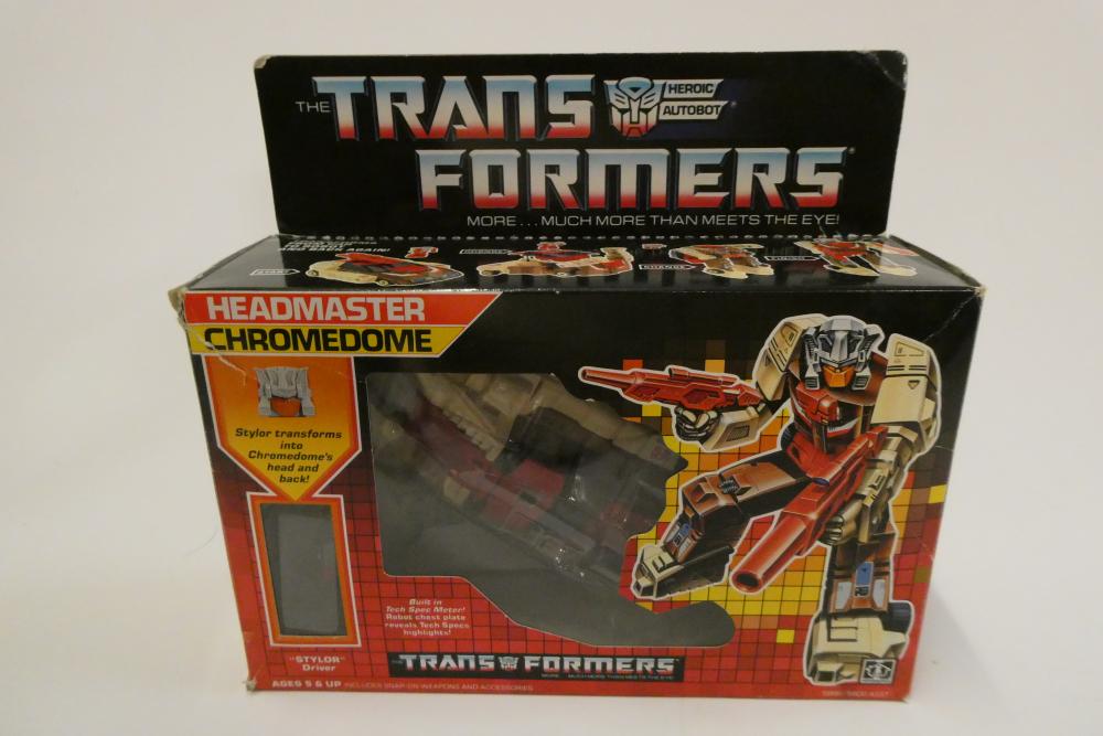 Transformers Headmaster Chromedome, boxed, figure fair, box af Image