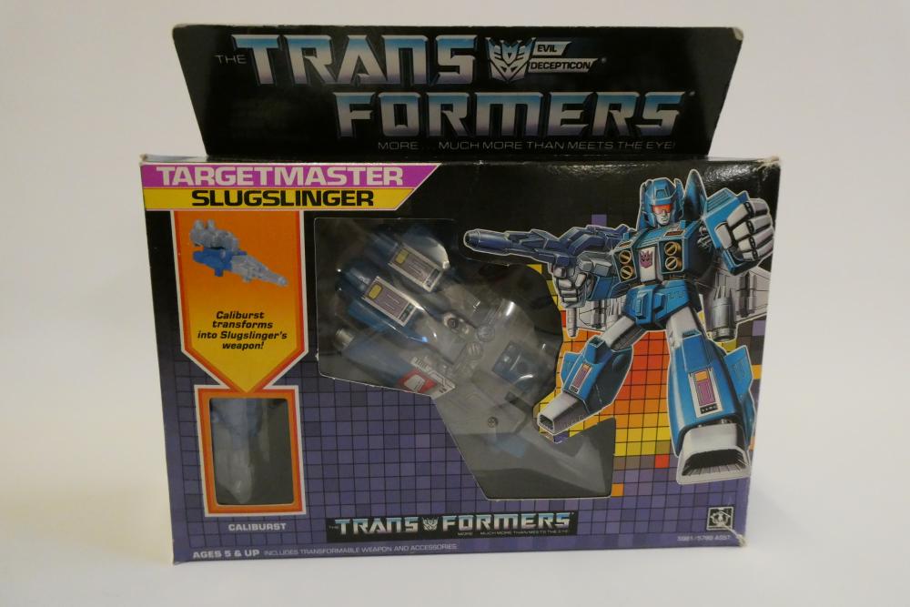 Transformers Targetmaster Slugslinger, boxed, figure fair, box af Image