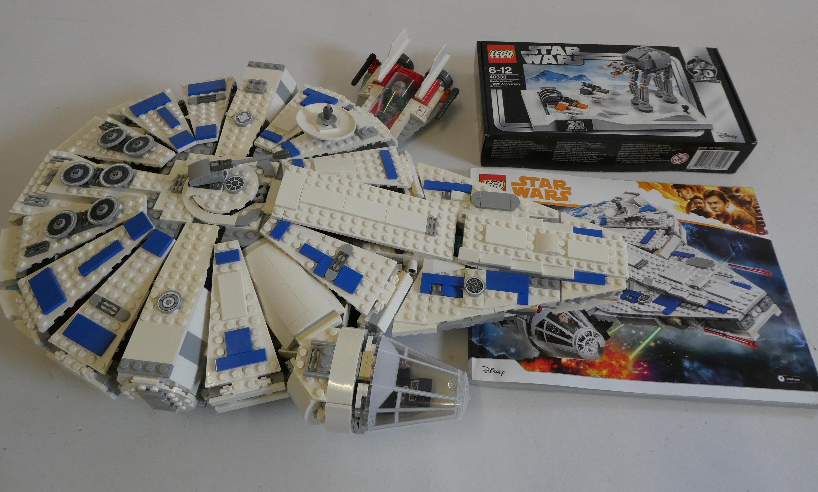 A box of Star Wars Lego, including set 75212 (unboxed and unchecked), set 40333 unopened and another Image