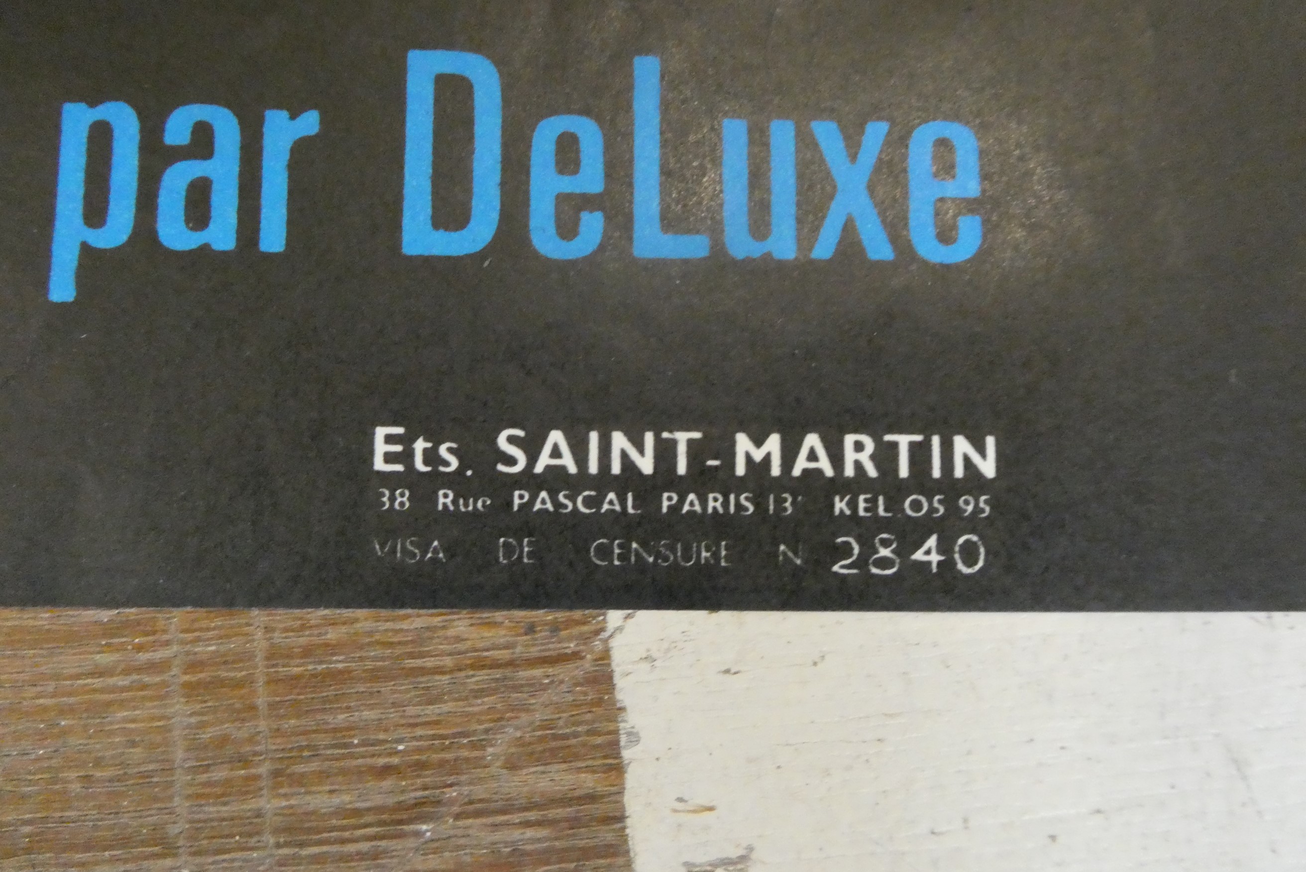 A French Planet of the Apes film poster, by Ets. Saint-Martin, 45 3/4" x 59 3/4", creased from Image