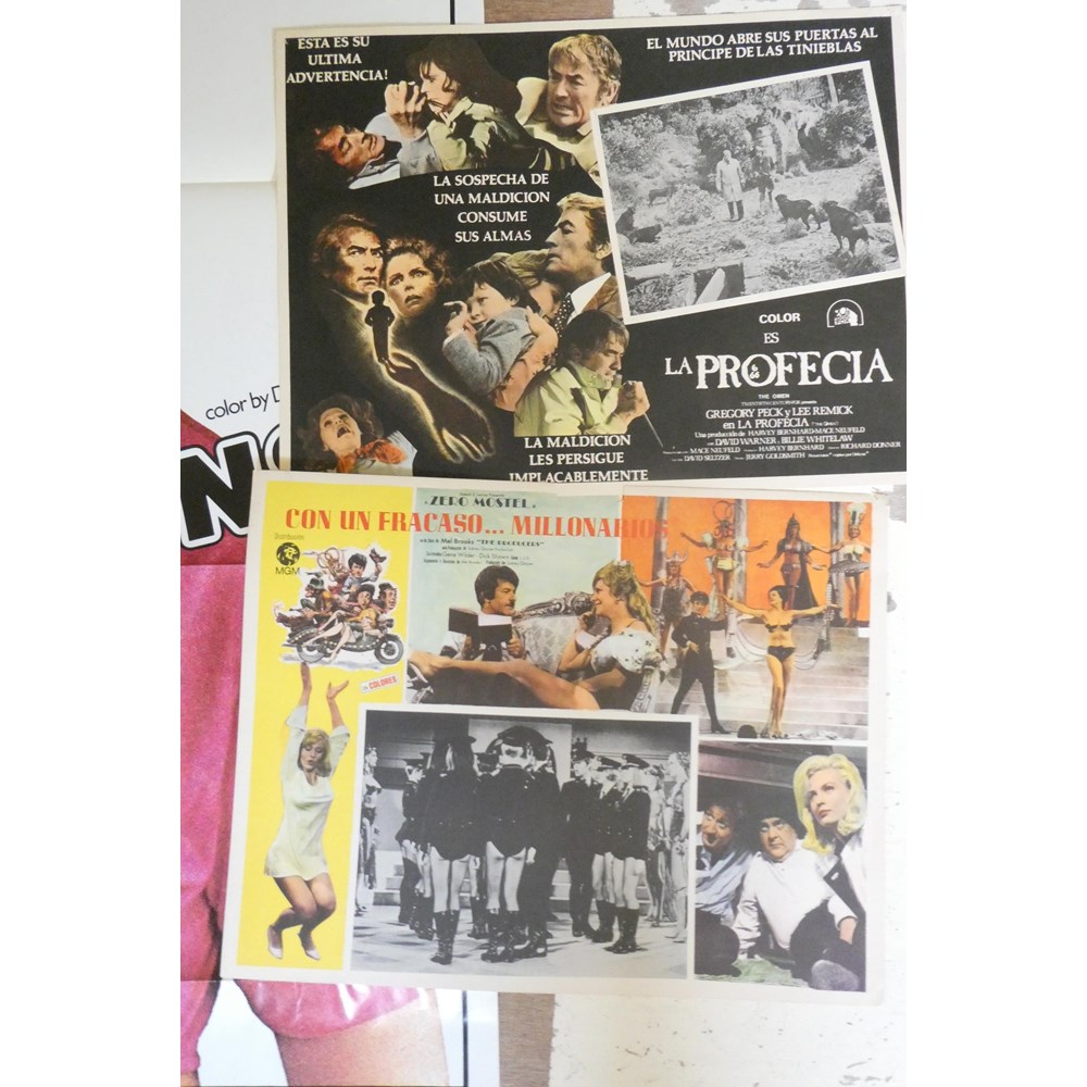 Movie memorabilia, including Russ Meyer's Super Vixens poster, Mexican Omen lobby card and Mexican Image