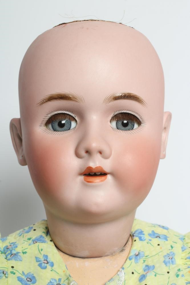 A Heinrich Handwerck bisque socket head doll Image