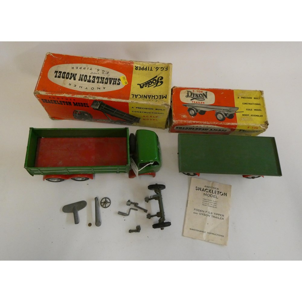 Shackleton models Foden tipping truck and Shackleton models Dyson trailer, tipping truck has some Image