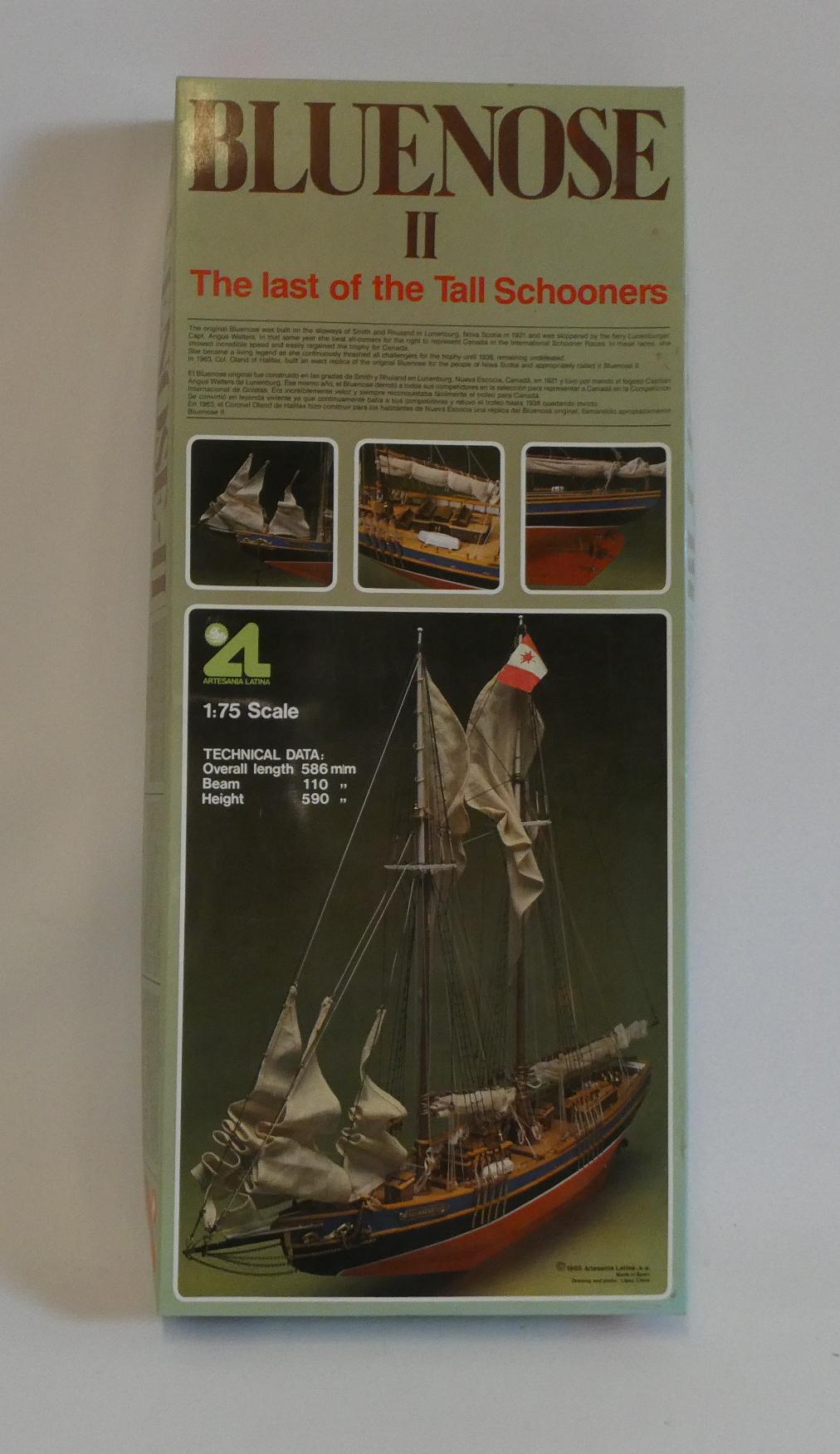 Artesania Latina Bluenose II Model Ship kit (incomplete) and an ESTAS Rocket kit boxed, good Image