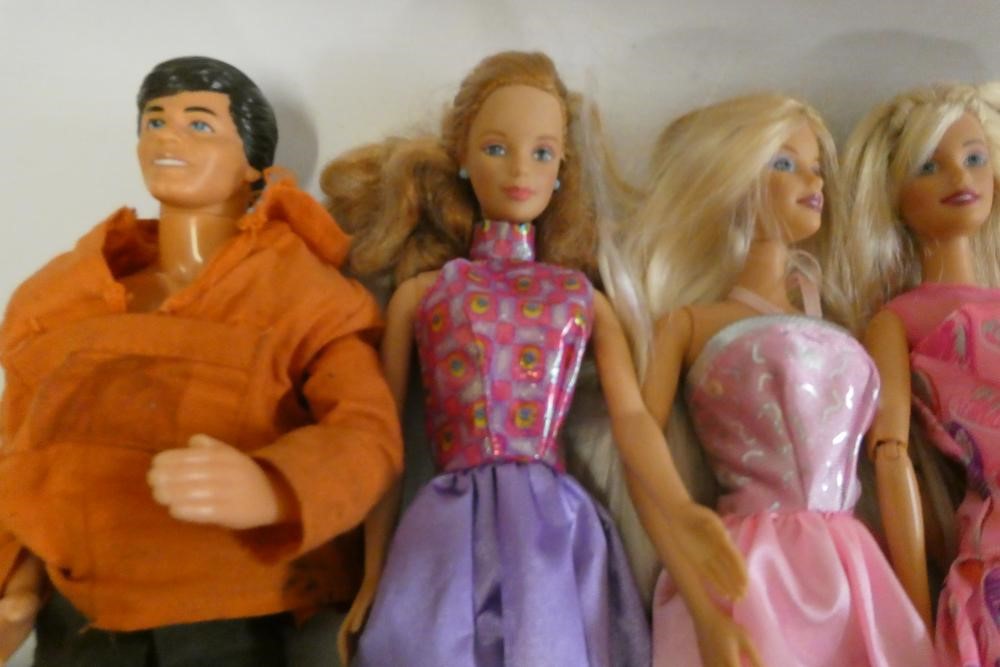 Twelve Barbie dolls, comprising one Mattel 1983 Ken and eleven later Barbies Image