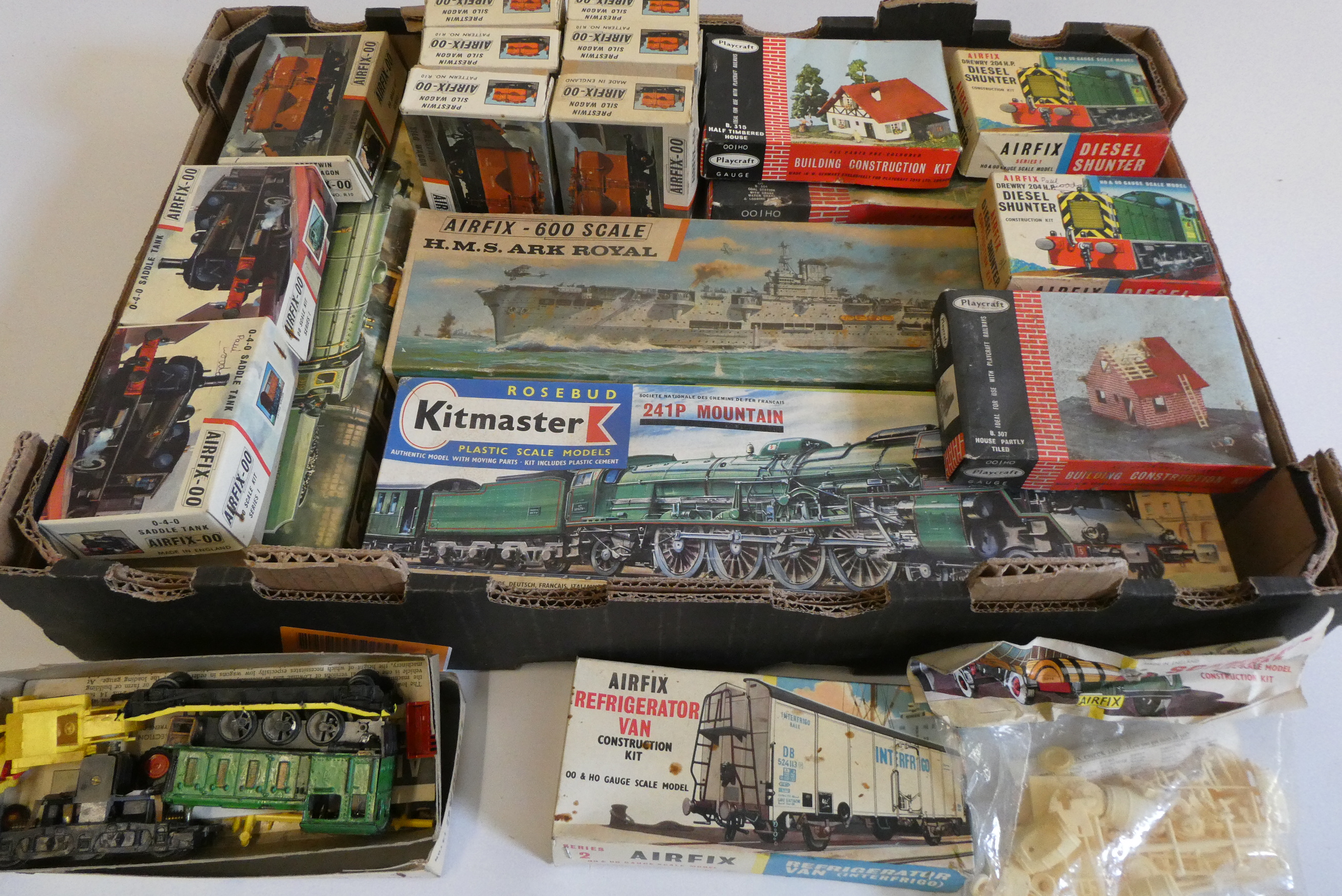 Airfix Railway Construction Kits including locomotives and goods trucks Image