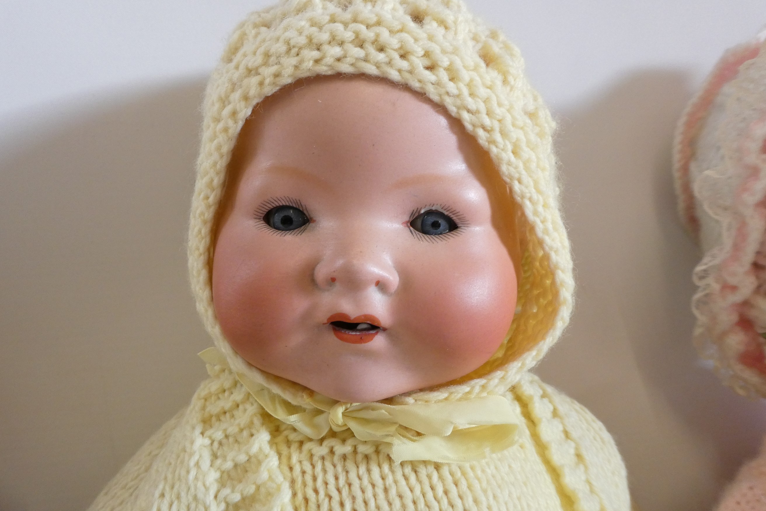 Three vintage dolls, comprising an 18" Armand Marseille 351/4k baby doll with sleeping eyes, another Image