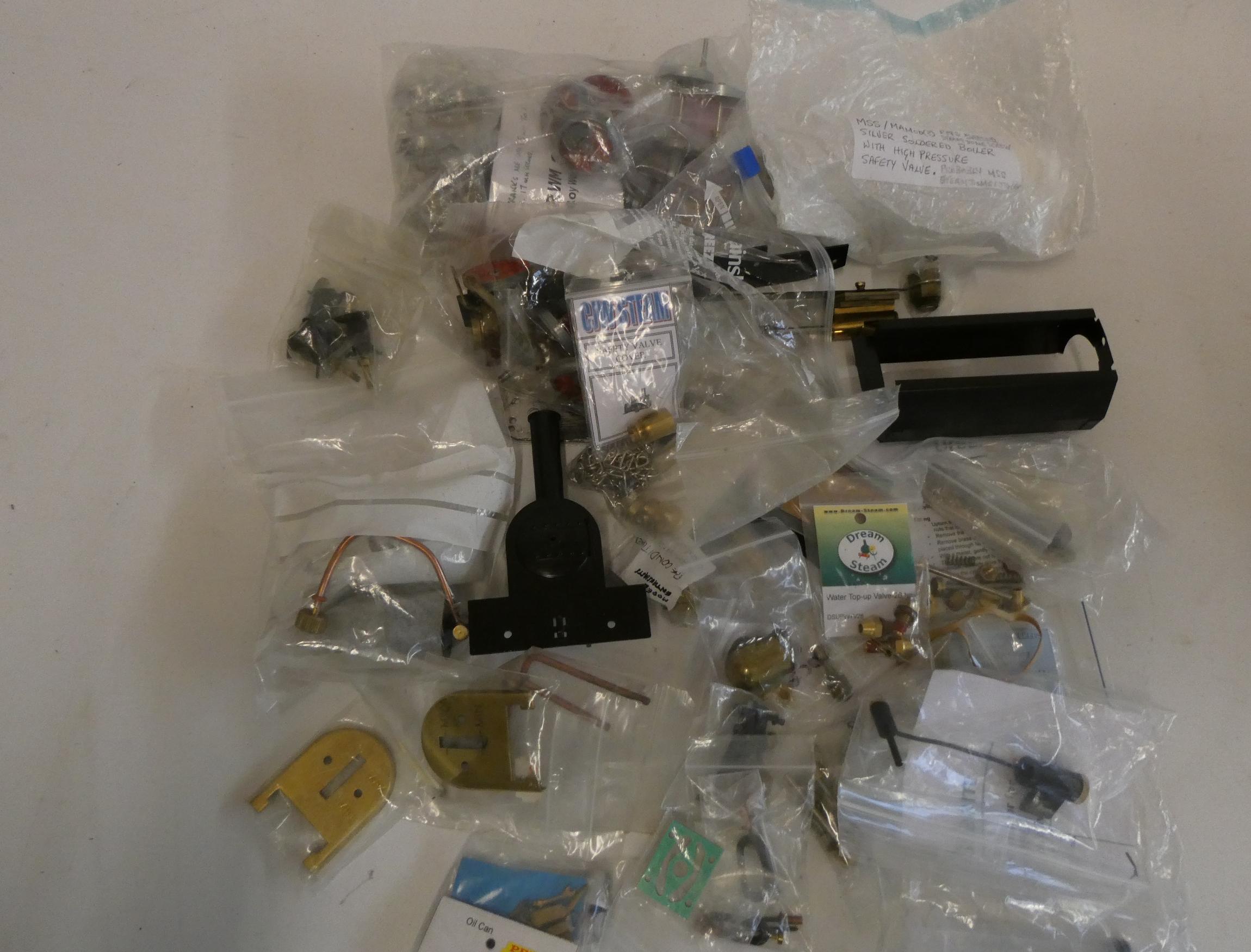 A quantity of parts for Mamod steam locomotive, most items as new, excellent Image