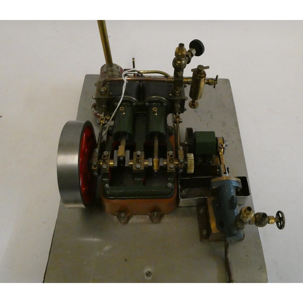 Stuart Engine Horizontal Stuart turner h10 non-reversing twin cylinder horizontal steam engine ...