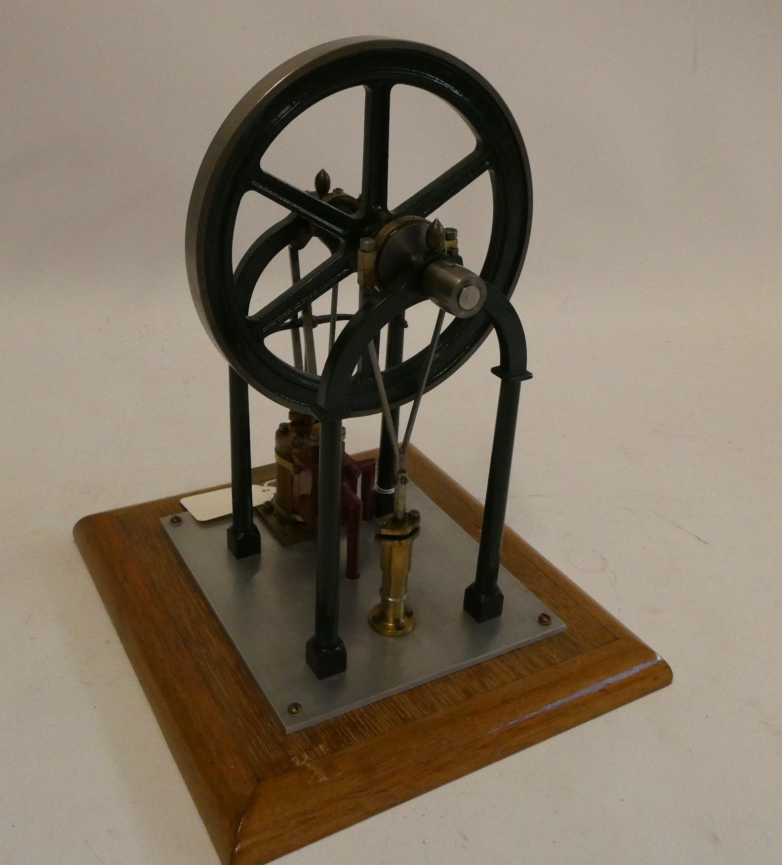 An arch Pillar frame over cranked engine Georgiana, a very well-made model finished in green, wood Image