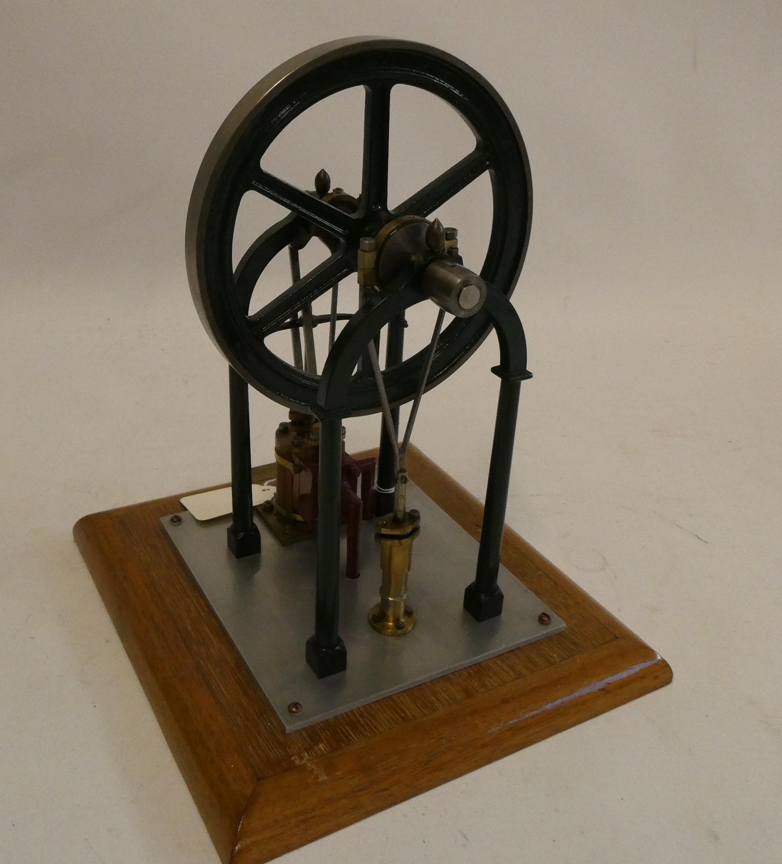 An arch Pillar frame over cranked engine Georgiana, a very well-made model finished in green, wood Image