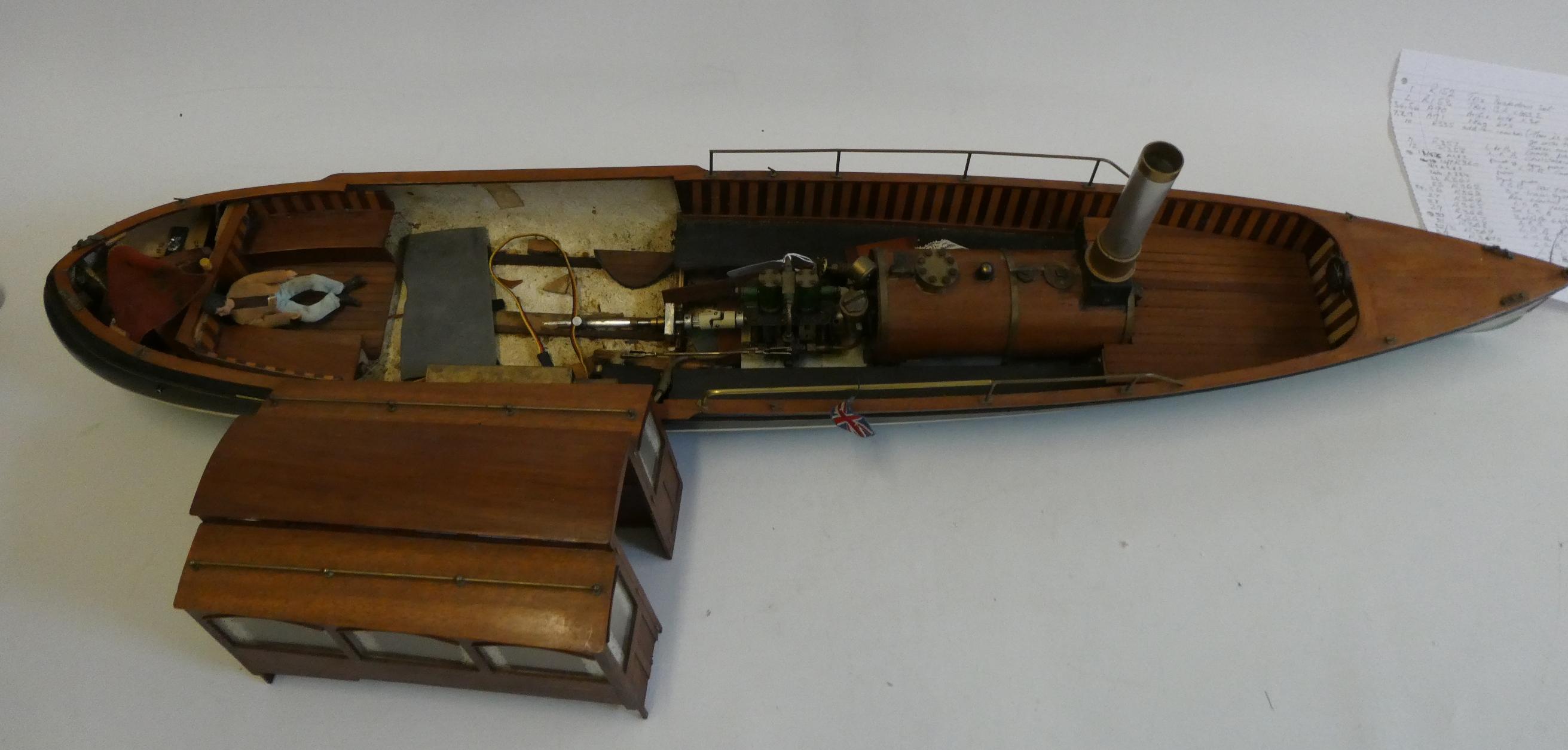 Model steam pleasure launch Image