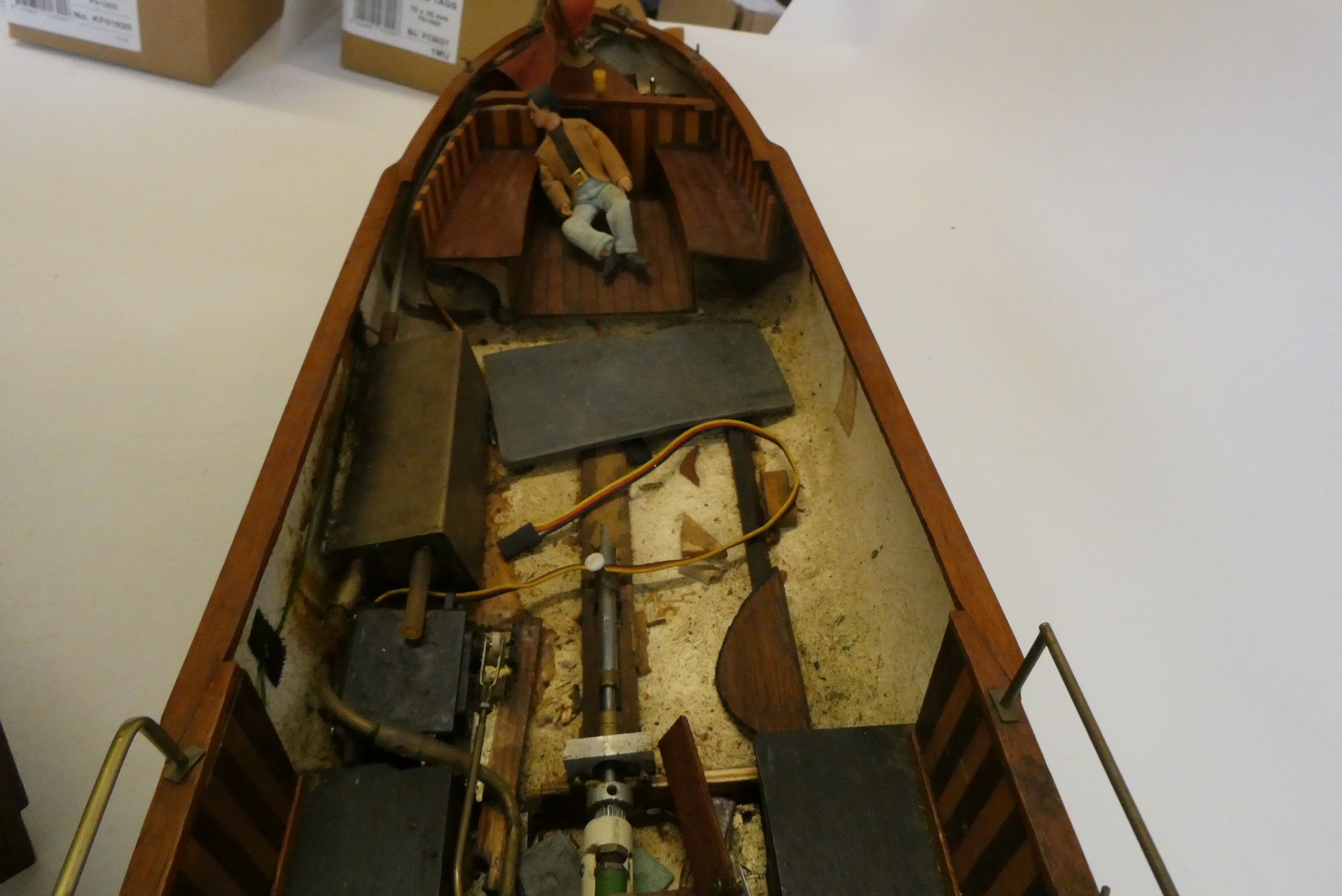 Model steam pleasure launch Image