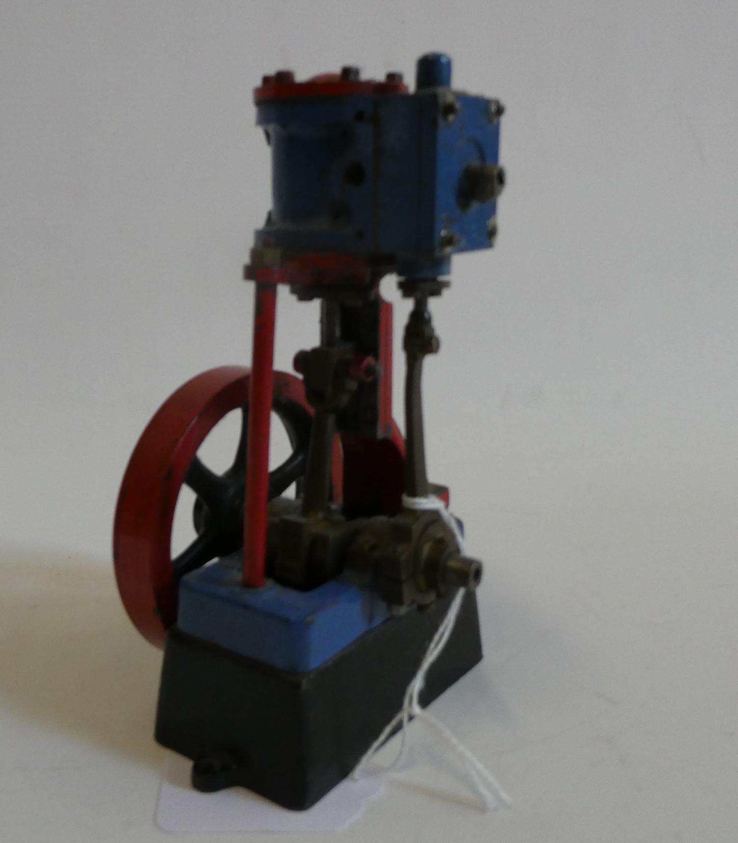 Single cylinder non-reversing vertical steam engine (would benefit from some refurbishment), fair Image