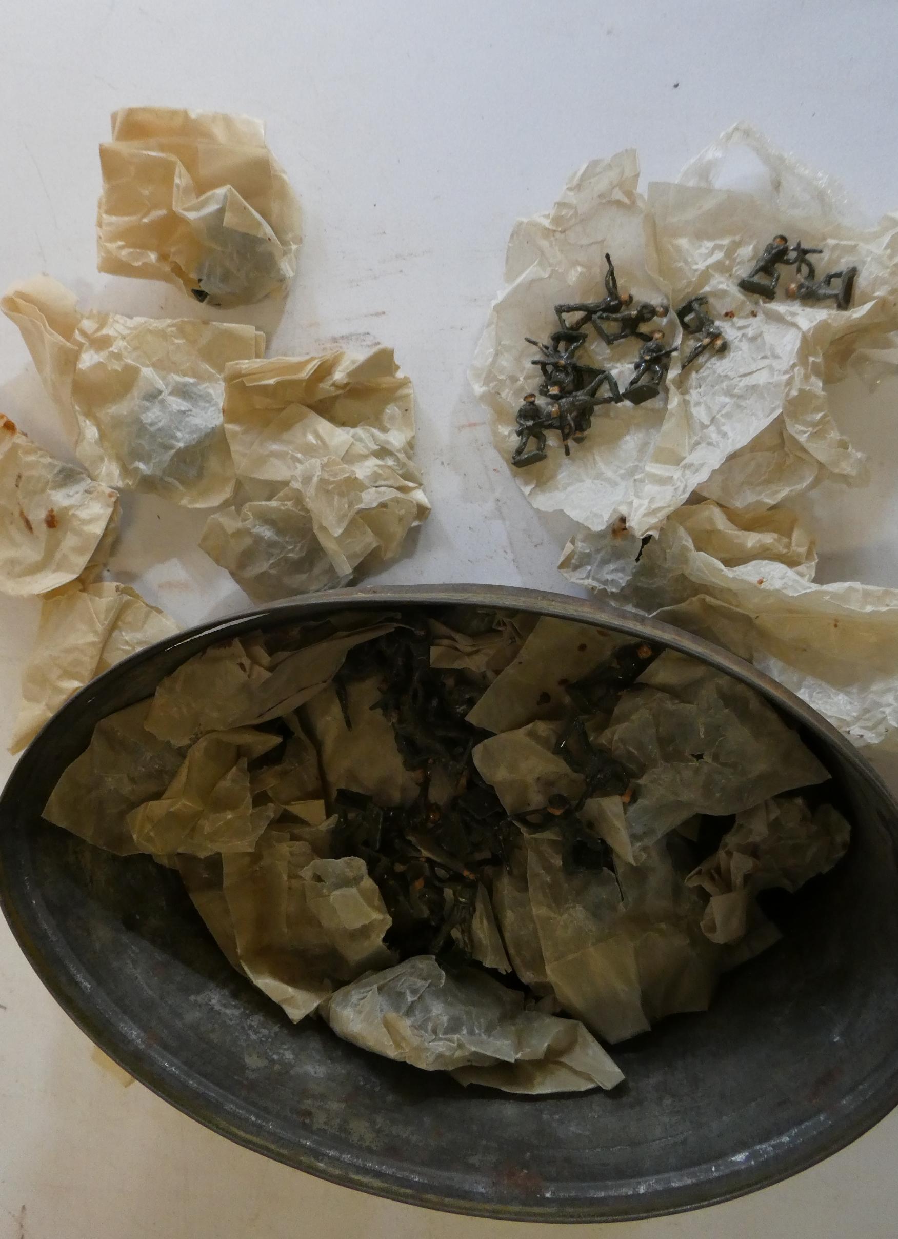 Large quantity of small-scale (00) lead WWII soldiers, most items in original packets, good to Image