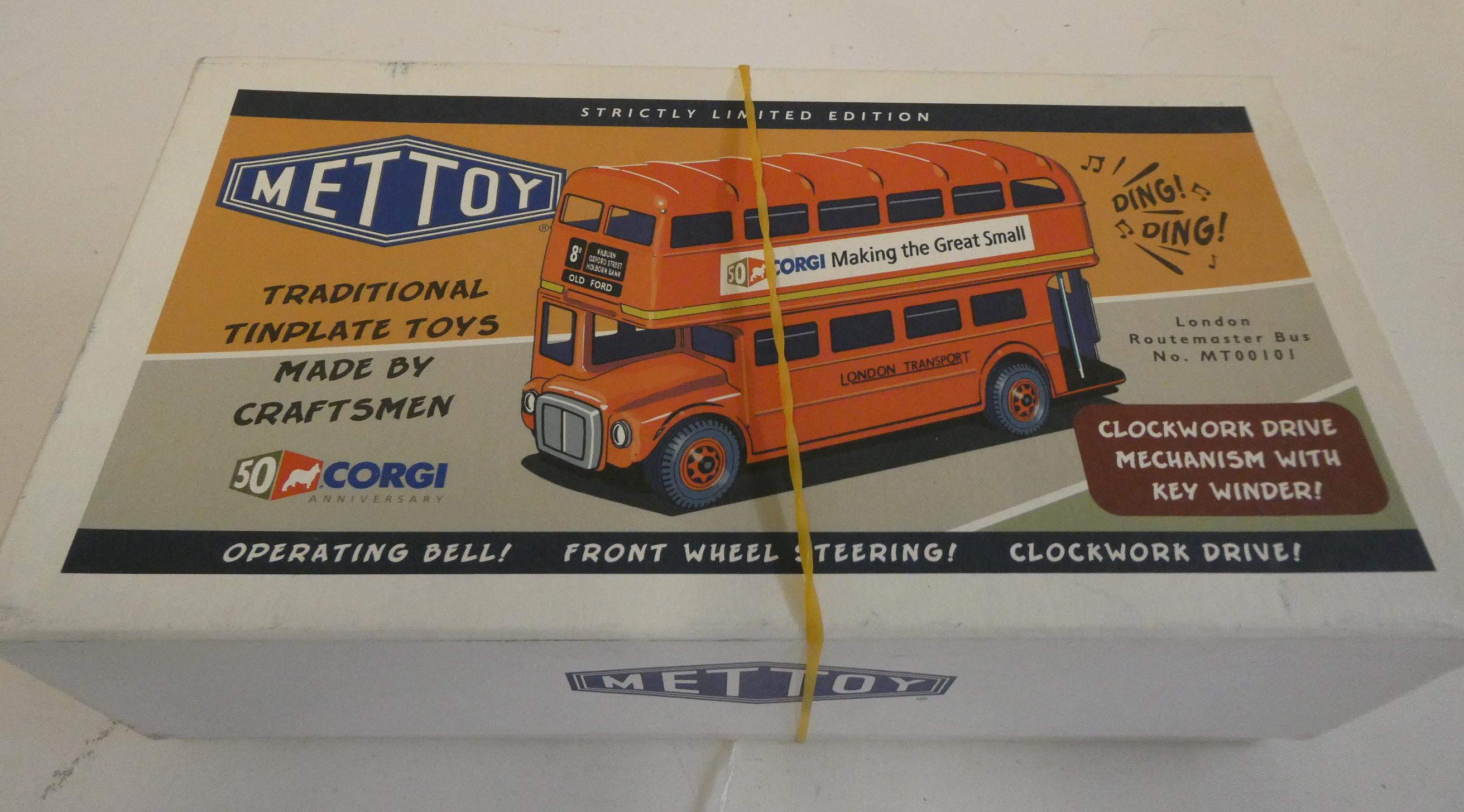 Mettoy Corgi London Bus, boxed, Excellent to mint Image