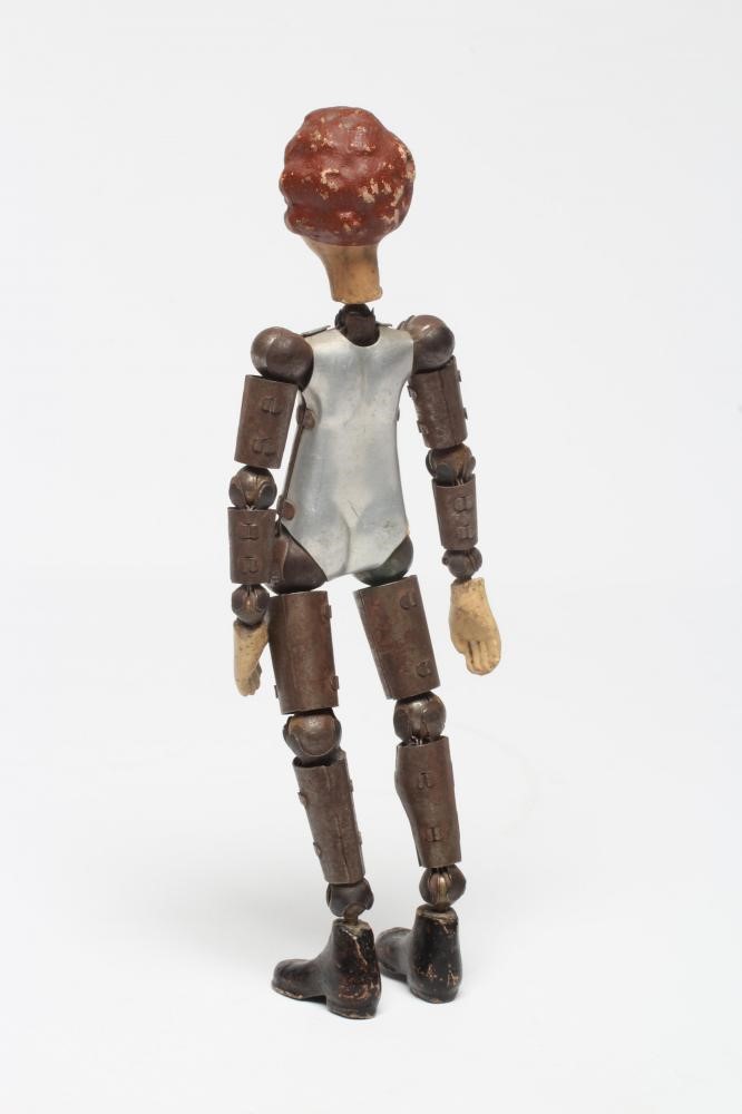 Bucherer Acrobatic Doll, with metal articulated body stamped "MADE IN SWITZERLAND PATENTS APPLIED Image