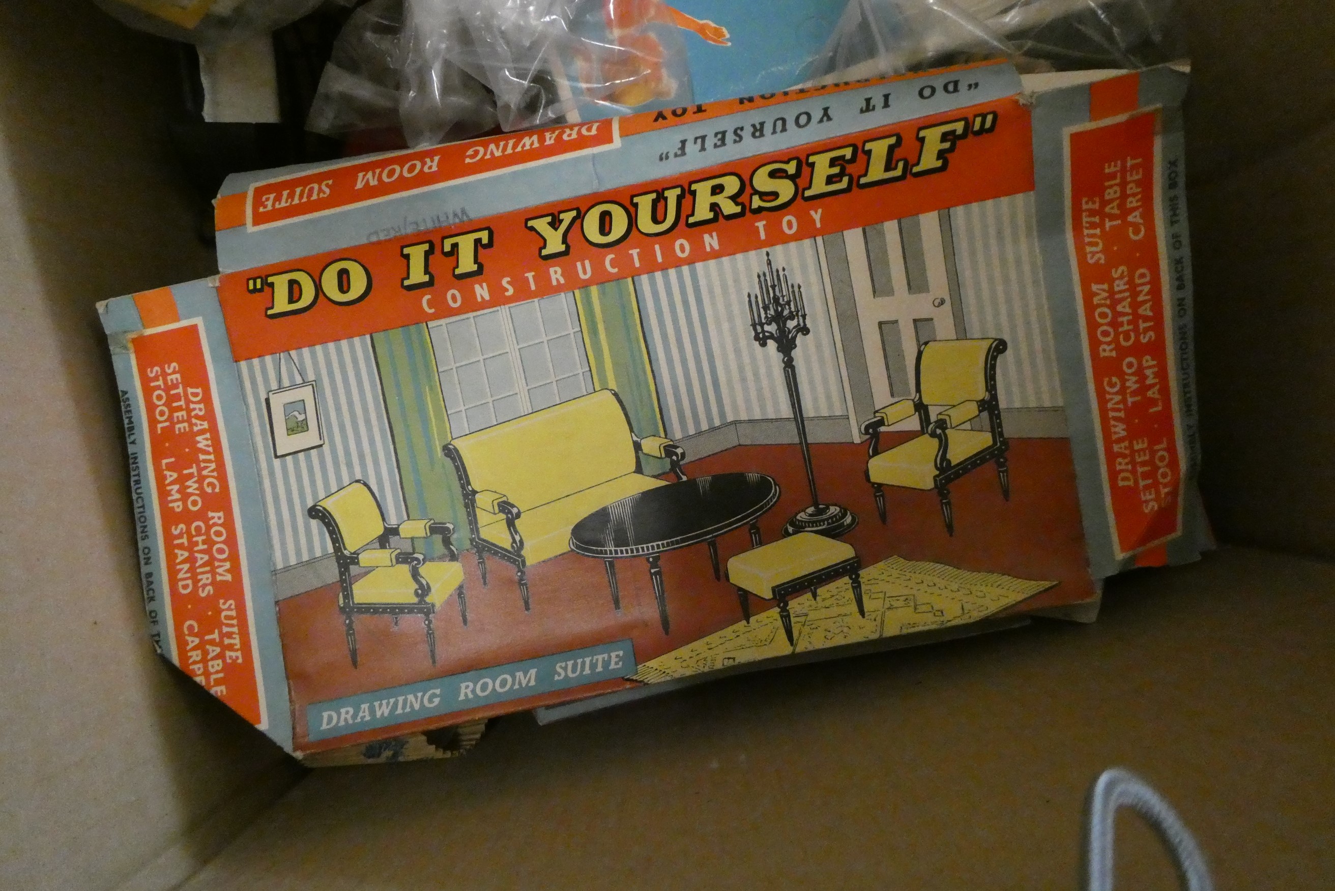 A collection of dolls house items including boxed examples, comprising of "DO IT YOURSELF" sets, and Image