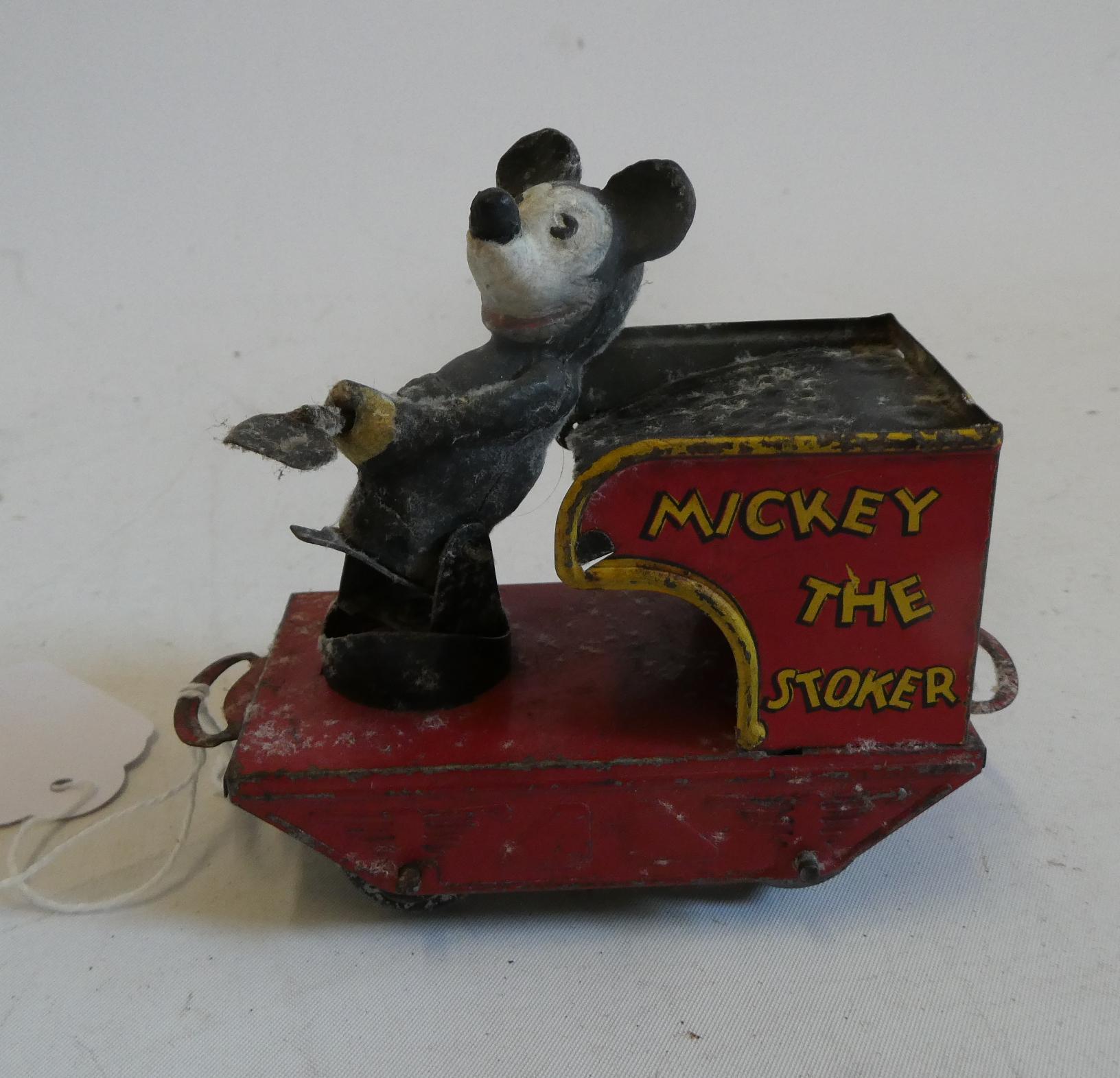 Mickey Mouse tender from the Wells Disney Mickey Train Set, fair to poor Image