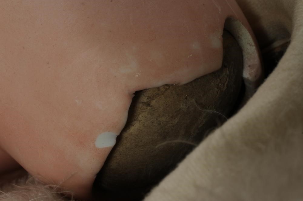 A German bisque head boy character doll Image