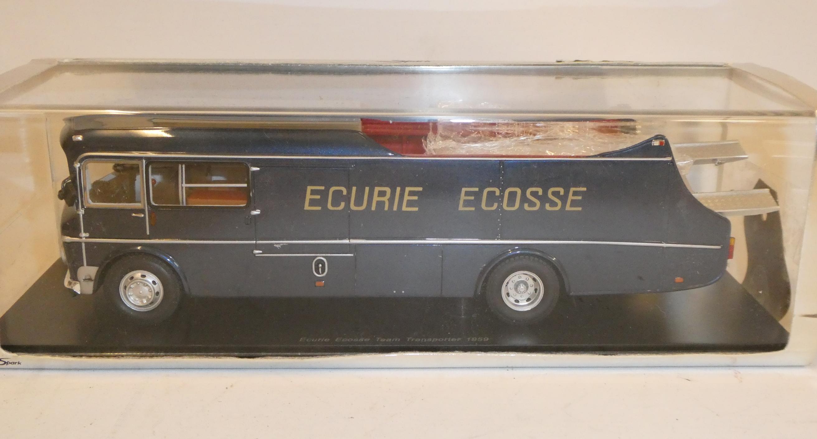 Spark Mini Max Ecurie Ecosse race car transporter, boxed, excellent Image