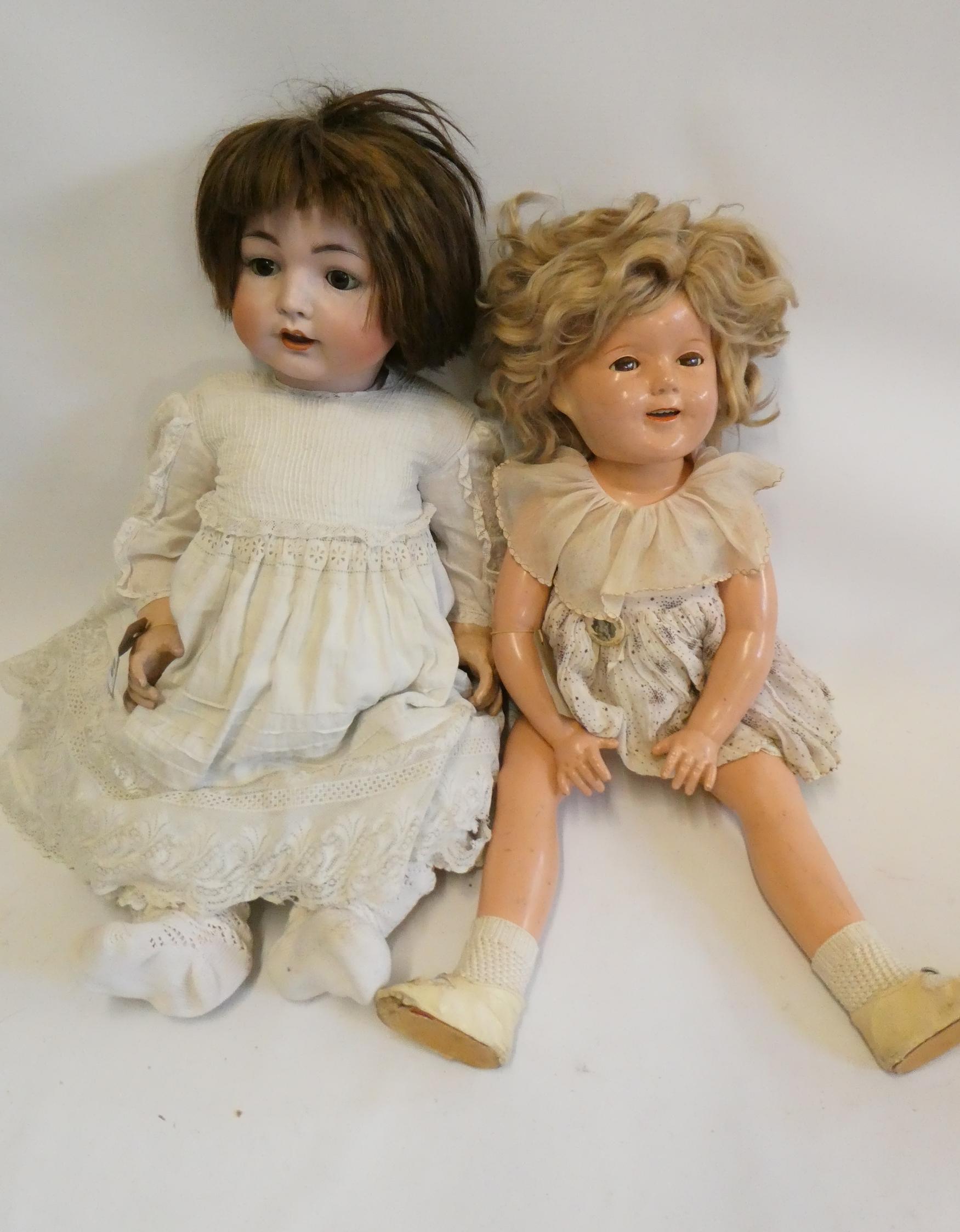 A bisque socket head character doll Image