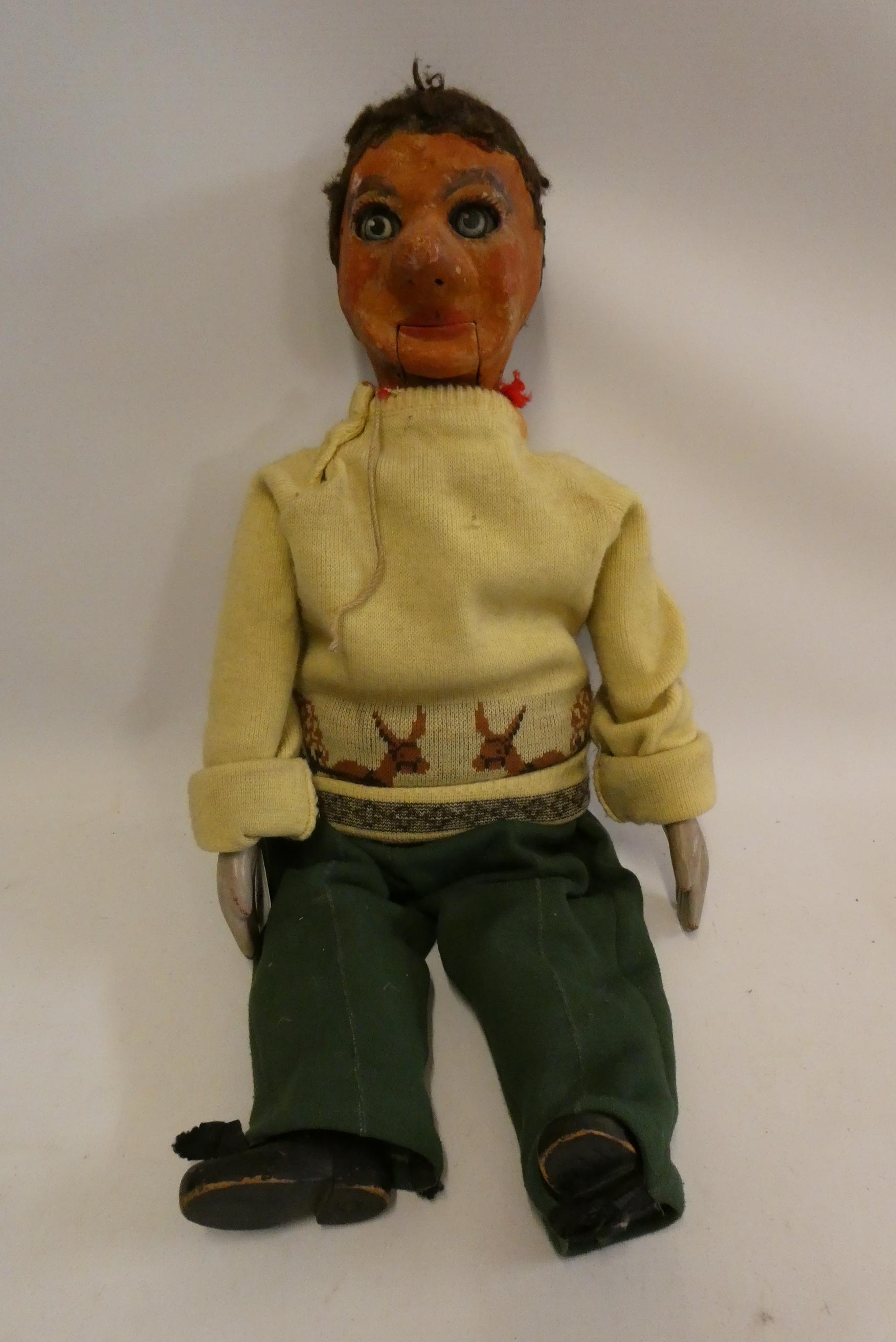 A vintage ventriloquist dummy Image