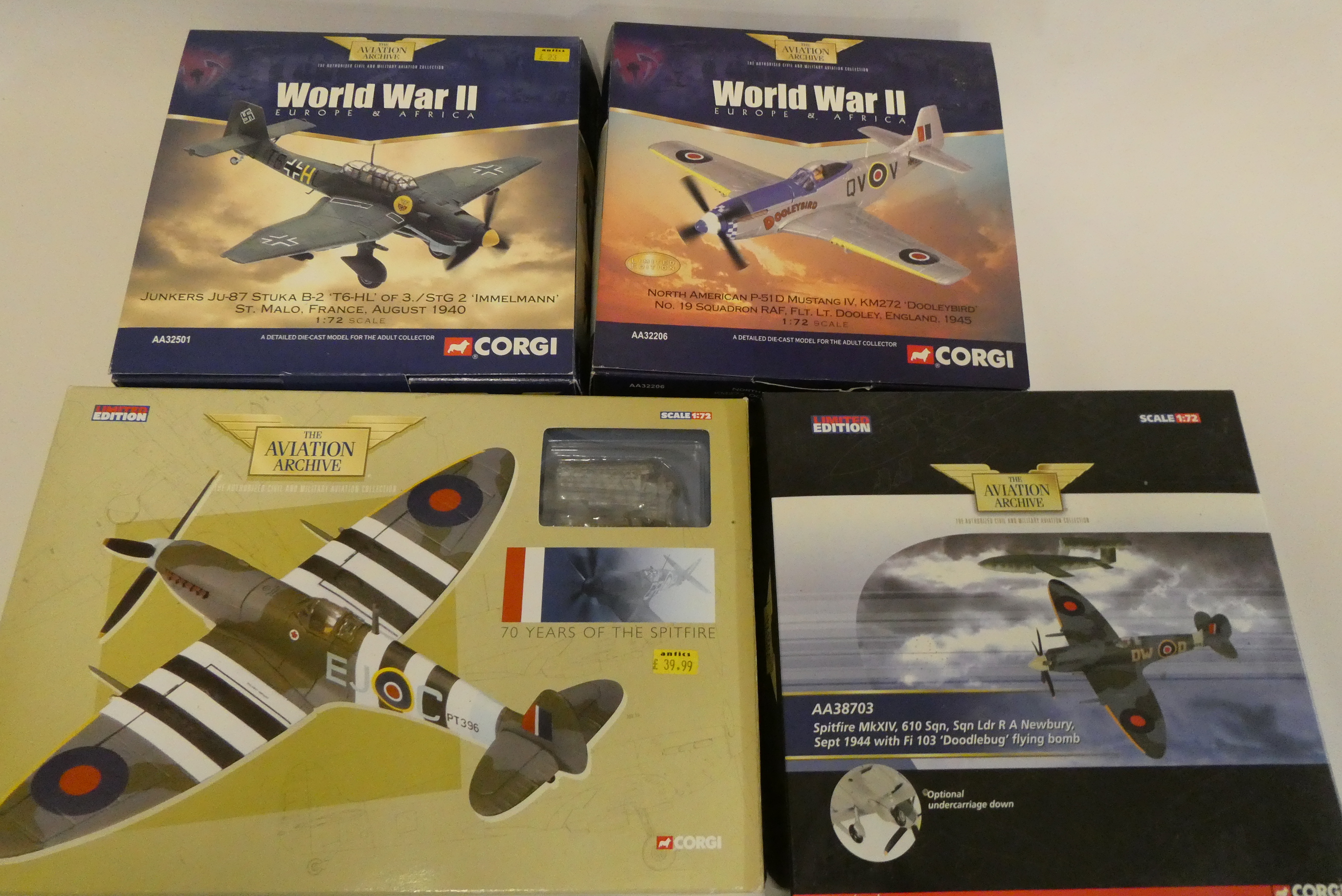 Corgi the Aviation Archive Douglas EC-47P Skytrain, Boeing B17, Memphis Belle, Berlin Airlift AVRO Image