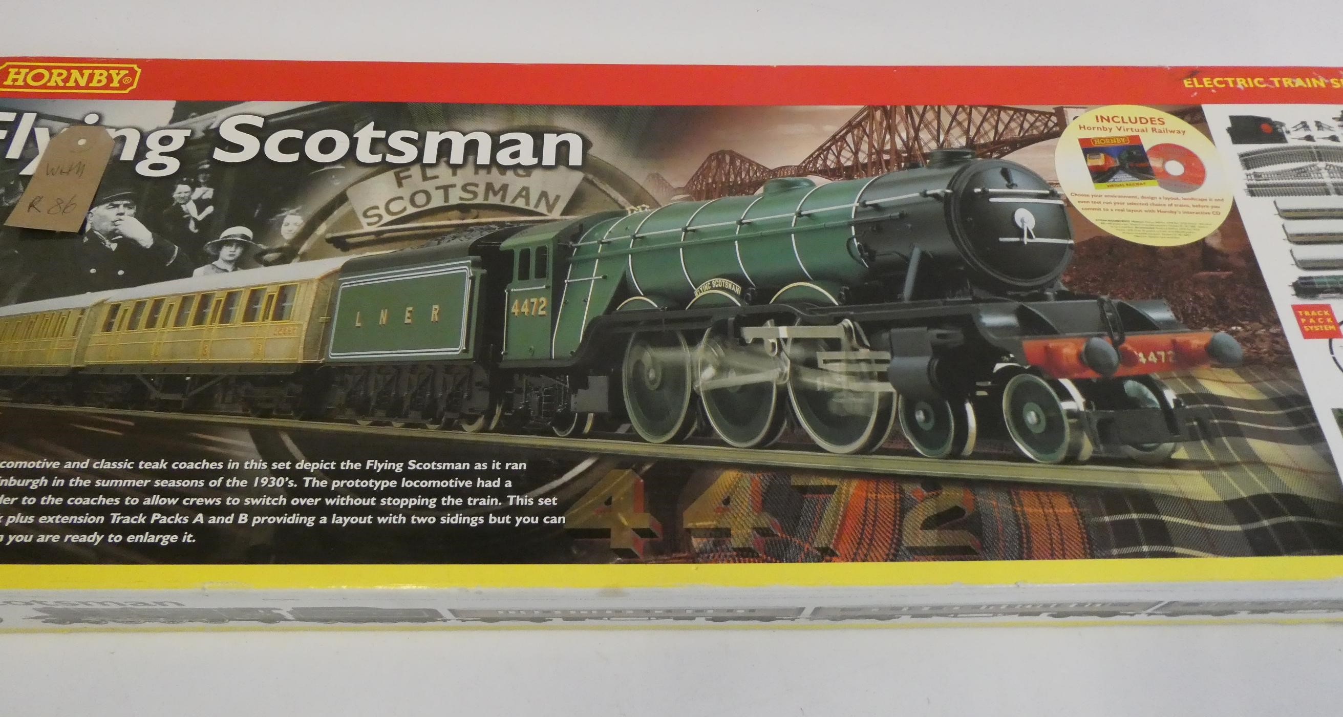 Hornby The Anglian Train Set, boxed, good to excellent and The flying Scotsman Train Set, locomotive Image