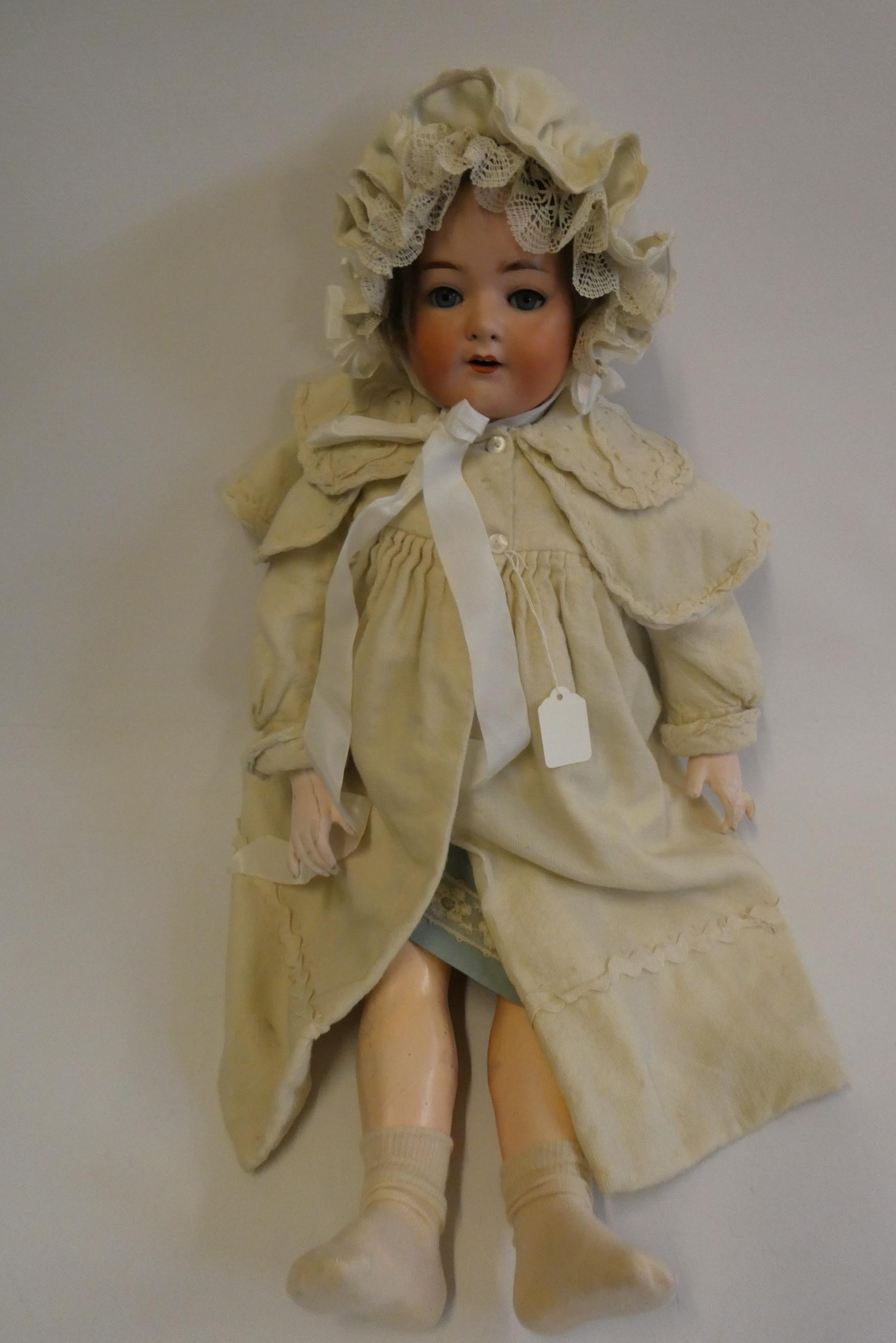 A Heubach Koppelsdorf bisque socket head character doll Image