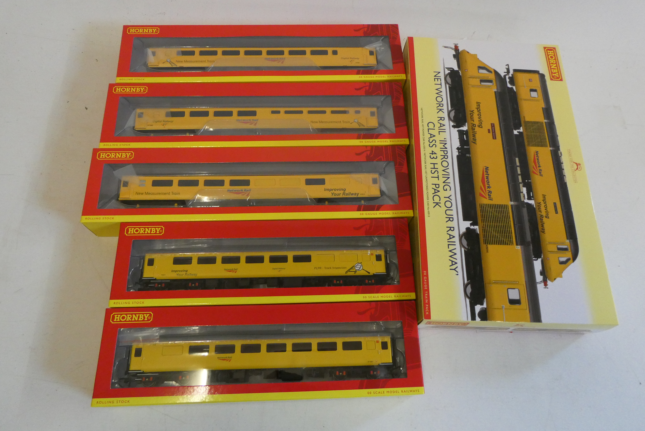 Hornby Network Rail Improving your Railways HST set and five coaches, all items boxed, excellent, Image