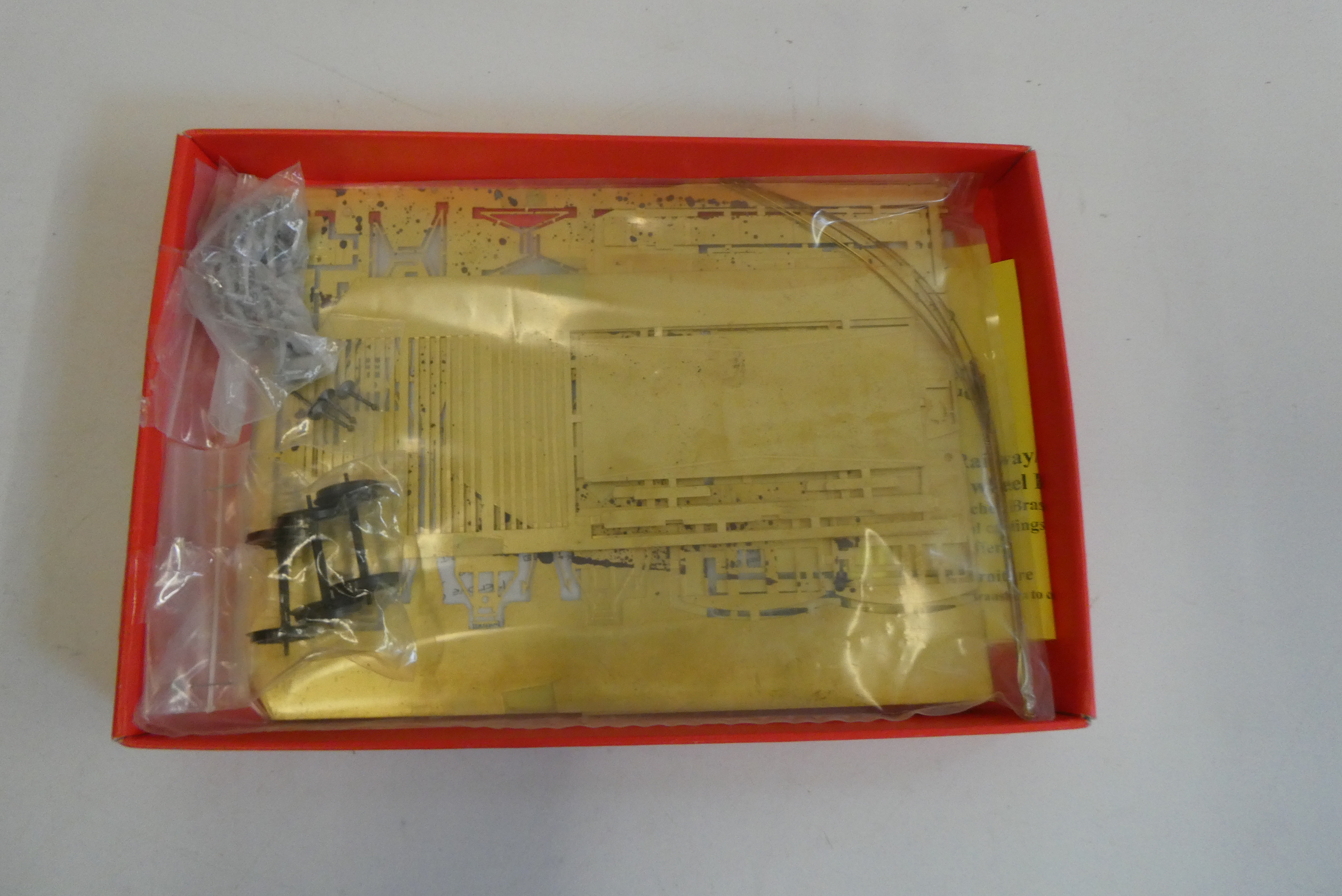 Brass kit for Barry Railway goods brake van, unchecked for completeness, good Image