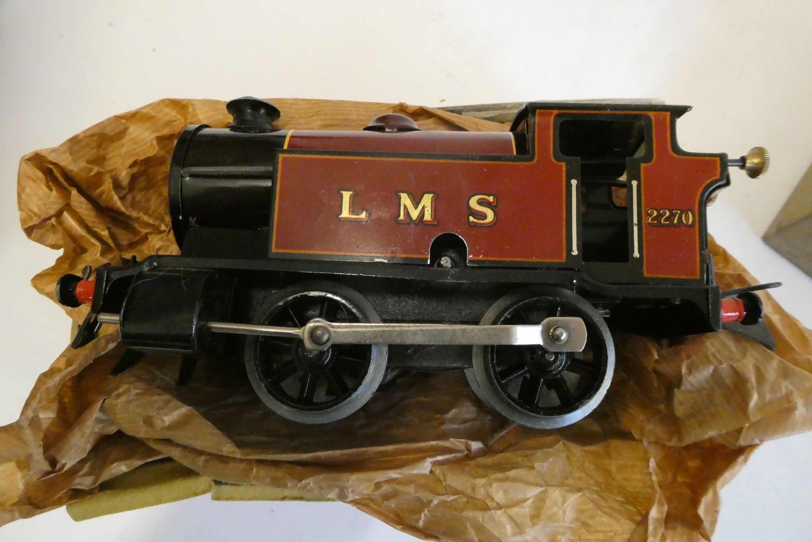 Hornby Clockwork Type 101 LMS tank locomotive, boxed, good+ Image
