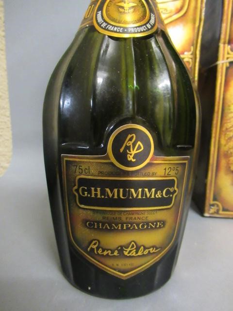 Two bottles 1979 G. H. Mumm Champagne Image