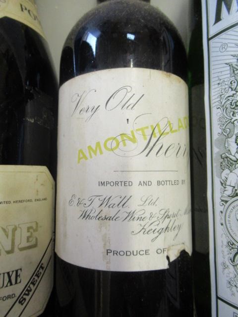 A quanitity of liqueur and wine Image