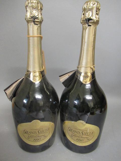 Two bottles 1990 Grand Siecle champagne Image