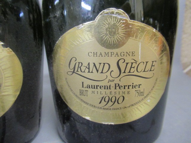 Two bottles 1990 Grand Siecle champagne Image