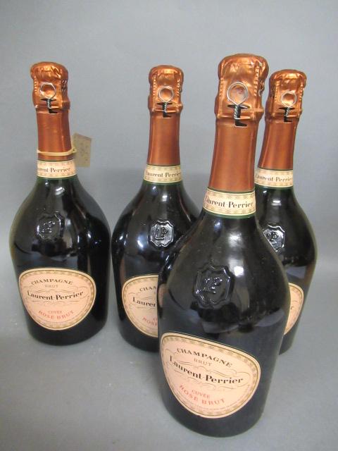 Four bottles Laurent-Perrier champagne Image