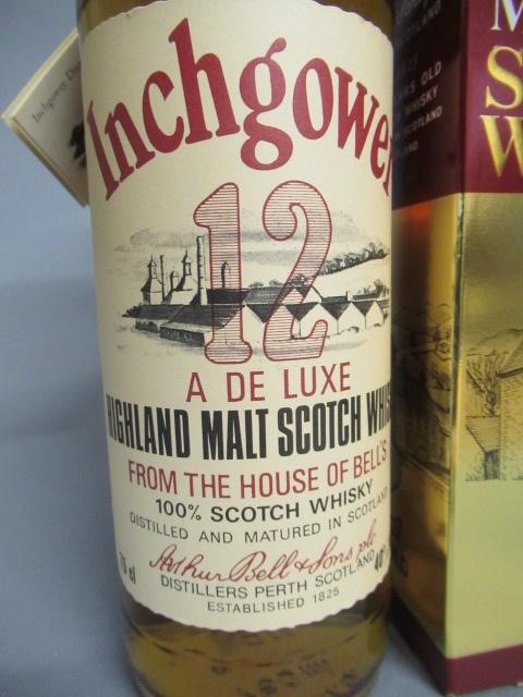 One bottle Inchgower 12 year old de luxe Highland malt whisky Image